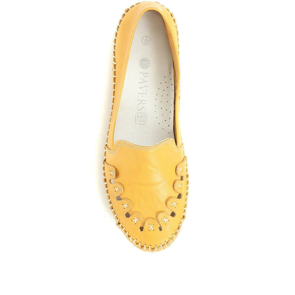 Pavers Leather Slip-On Pumps - GOKH29000 / 316 901 Shoes 28 Pavers Leather Slip-On Pumps - GOKH29000 / 316 901 Shoes