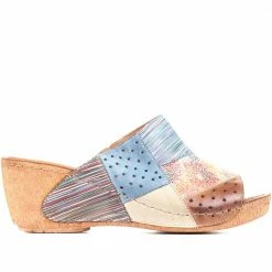 Pavers Ladies Abstract Wedge Mule Sandals - KARY25016 / 309 954 / 309 954