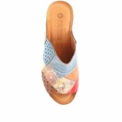 Pavers Ladies Abstract Wedge Mule Sandals - KARY25016 / 309 954 / 309 954
