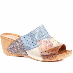 Pavers Ladies Abstract Wedge Mule Sandals - KARY25016 / 309 954 / 309 954
