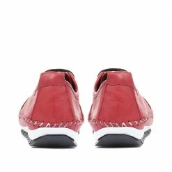 Pavers Wide Fit Leather Lace-Up Sneakers / 317 969