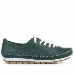 Pavers Wide Fit Leather Lace-Up Sneakers / 317 969