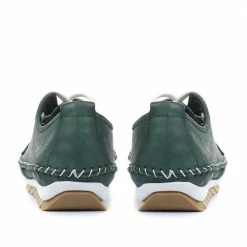 Pavers Wide Fit Leather Lace-Up Sneakers / 317 969