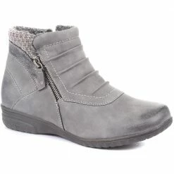 Pavers Ruched Ankle Boots - WBINS34019 / 320 585