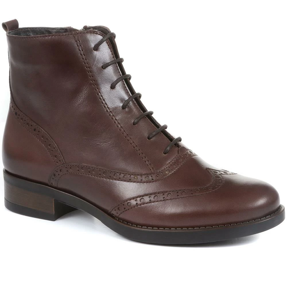 Bellissimo Women's Heeled Leather Zip Ankle Boots - BELITAR34013 / 320 423 / 320 423 1 Bellissimo Women's Heeled Leather Zip Ankle Boots - BELITAR34013 / 320 423 / 320 423