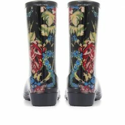 Pavers Floral Print Wellie Ankle Boot - FEI30008 / 316 230