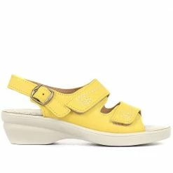 Pavers Slingbacks Ladies Red Dual-Strap Leather Sandal - POLY31007 / 317 664 / 317 664 58 Pavers Slingbacks Ladies Red Dual-Strap Leather Sandal - POLY31007 / 317 664 / 317 664