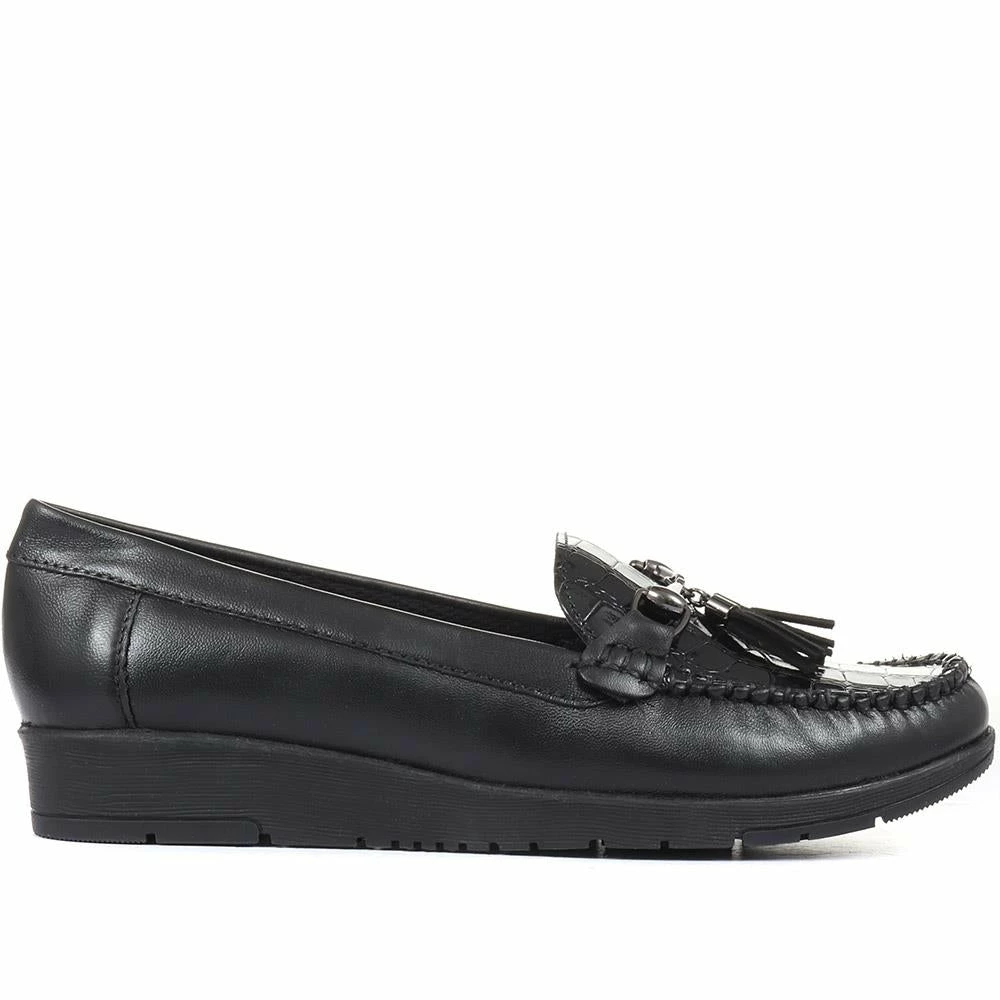 Pavers Shoes Wide Fit Classic Leather Moccasin - NAP28004 / 313 005 51 Pavers Shoes Wide Fit Classic Leather Moccasin - NAP28004 / 313 005