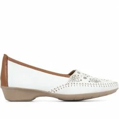 Pavers Leather Slip-On Shoes - NAP35001 / 321 453