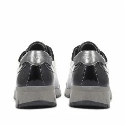 Fly Flot Sneakers Women's Lace-Up Grey Floral Print Sneaker - CAL31015 / 317 914 / 317 914