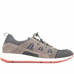 Pavers Wide Fit Leather Slip-On Trainers - PARK35009 / 321 565