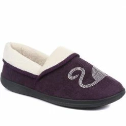 Pavers Wide Fit Women's Novelty Cat Slippers - QING32007 / 319 026