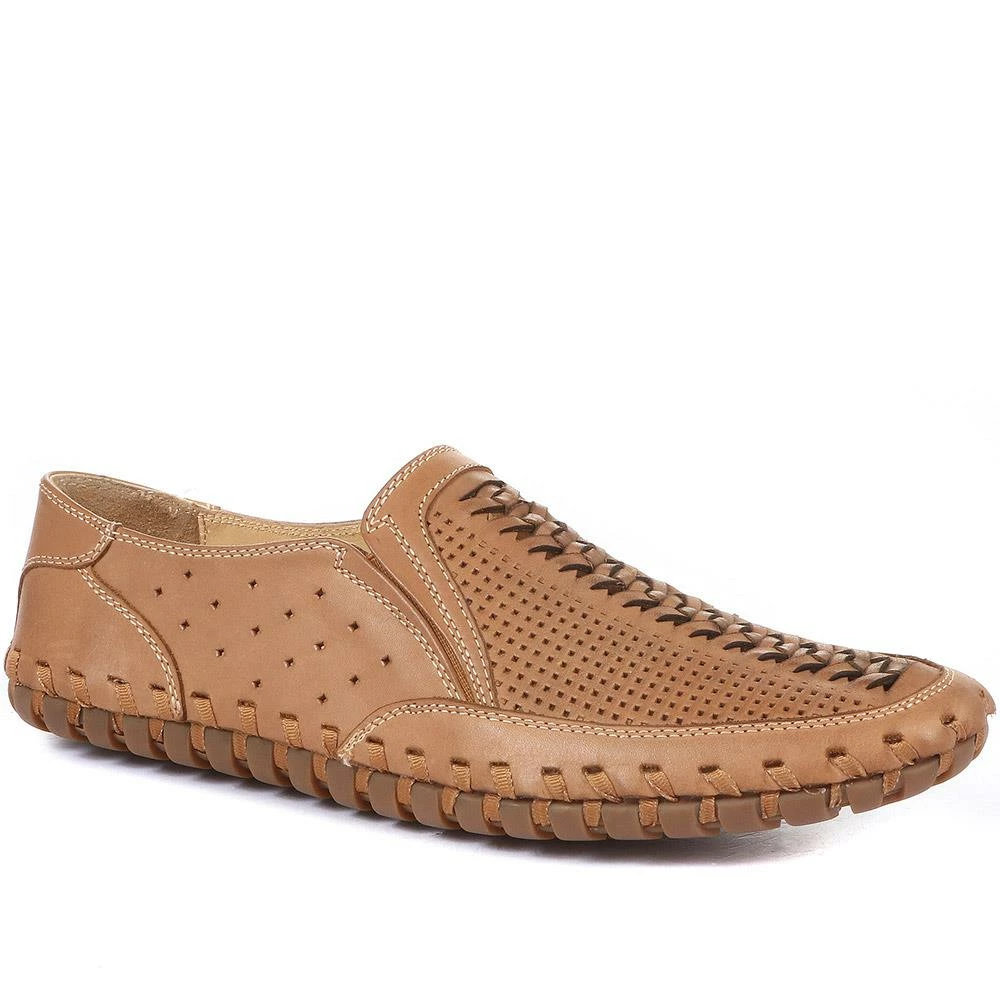 Pavers Casual Leather Moccasin Shoes - LIXIN33001 / 319 951 7 Pavers Casual Leather Moccasin Shoes - LIXIN33001 / 319 951