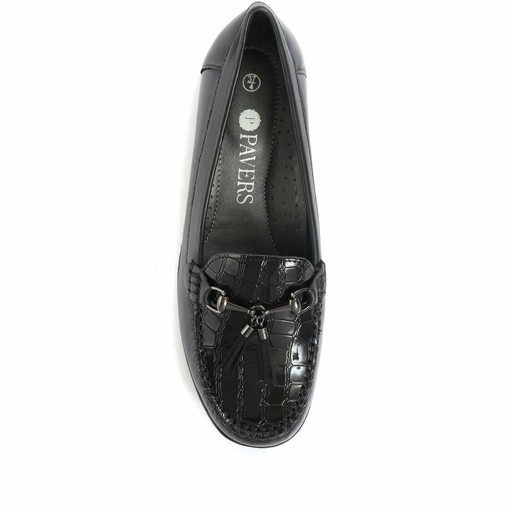 Pavers Shoes Wide Fit Classic Leather Moccasin - NAP28004 / 313 005 53 Pavers Shoes Wide Fit Classic Leather Moccasin - NAP28004 / 313 005