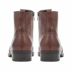 Bellissimo Leather Brogue Ladies Ankle Boots - BELITA32003 / 318 838