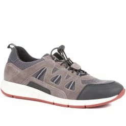 Pavers Wide Fit Leather Slip-On Trainers - PARK35009 / 321 565