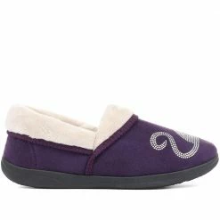 Pavers Wide Fit Women's Novelty Cat Slippers - QING32007 / 319 026