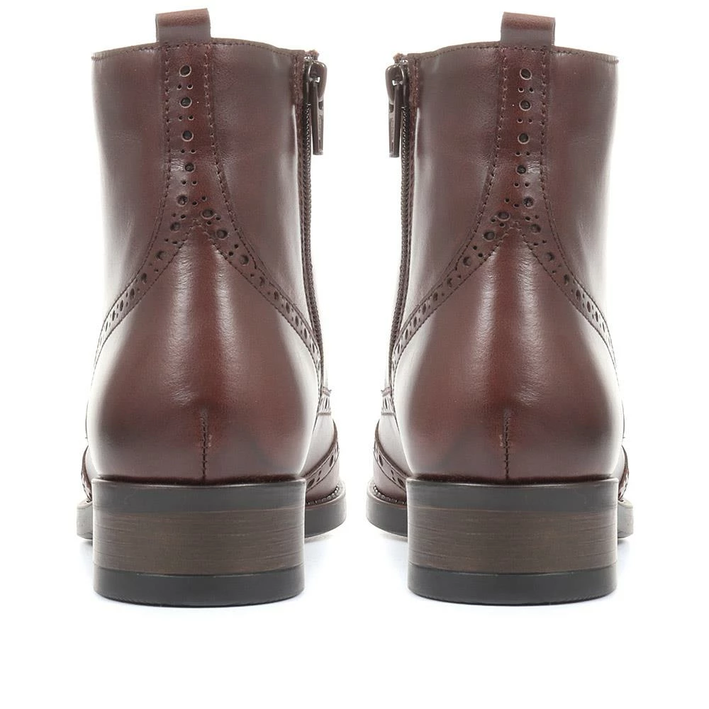 Bellissimo Women's Heeled Leather Zip Ankle Boots - BELITAR34013 / 320 423 / 320 423 17 Bellissimo Women's Heeled Leather Zip Ankle Boots - BELITAR34013 / 320 423 / 320 423