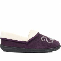 Pavers Wide Fit Women's Novelty Cat Slippers - QING32007 / 319 026