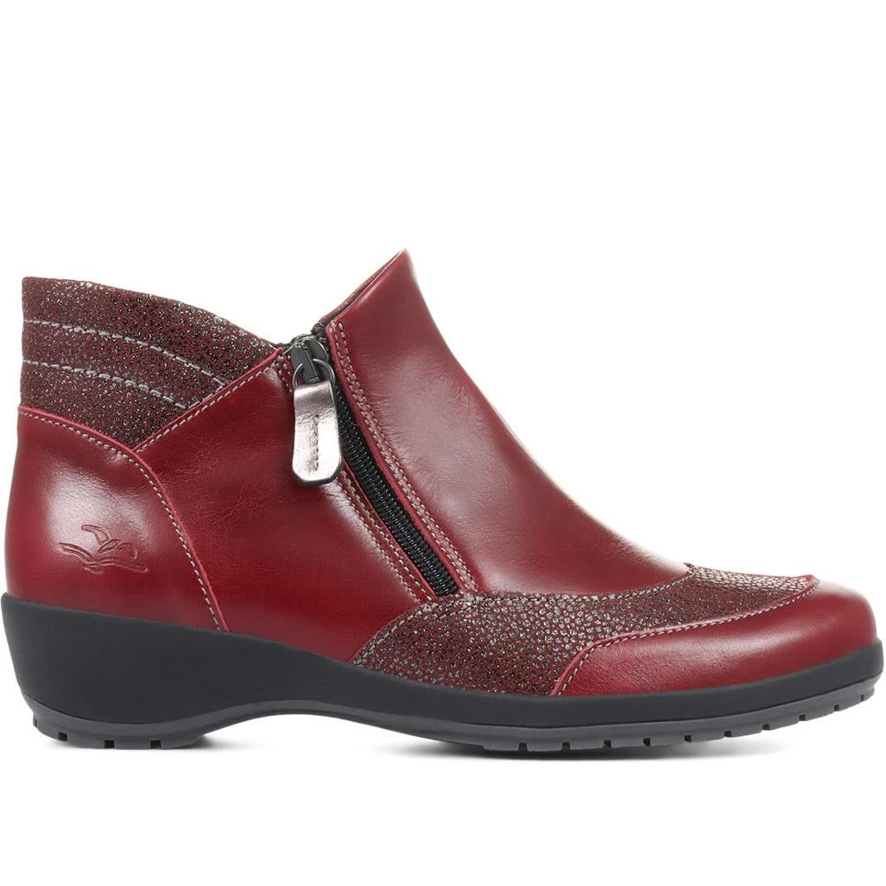 Fly Flot Dual-Zip Leather Ladies Ankle Boots - CAL32011 / 319 233 17 Fly Flot Dual-Zip Leather Ladies Ankle Boots - CAL32011 / 319 233