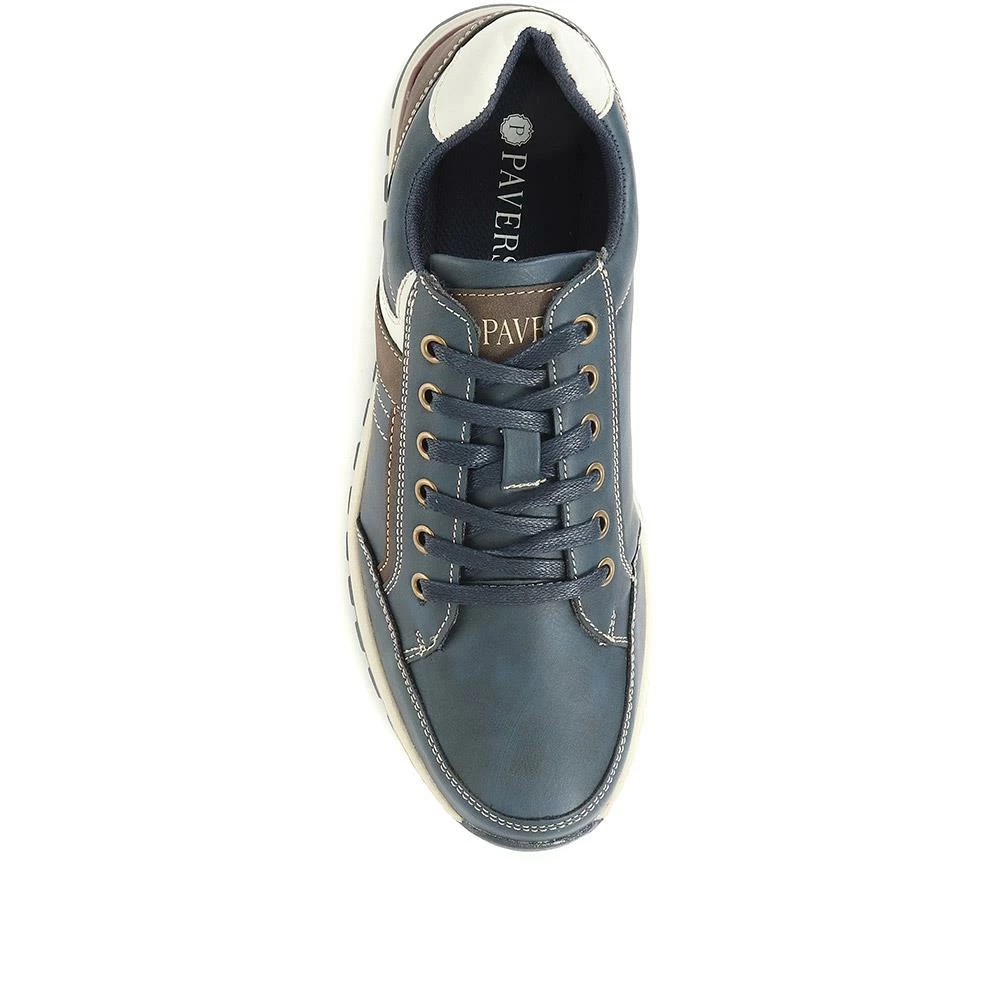 Pavers Men's Lace Up Navy Sneakers - CHANG34001 / 321 142 / 321 142 10 Pavers Men's Lace Up Navy Sneakers - CHANG34001 / 321 142 / 321 142