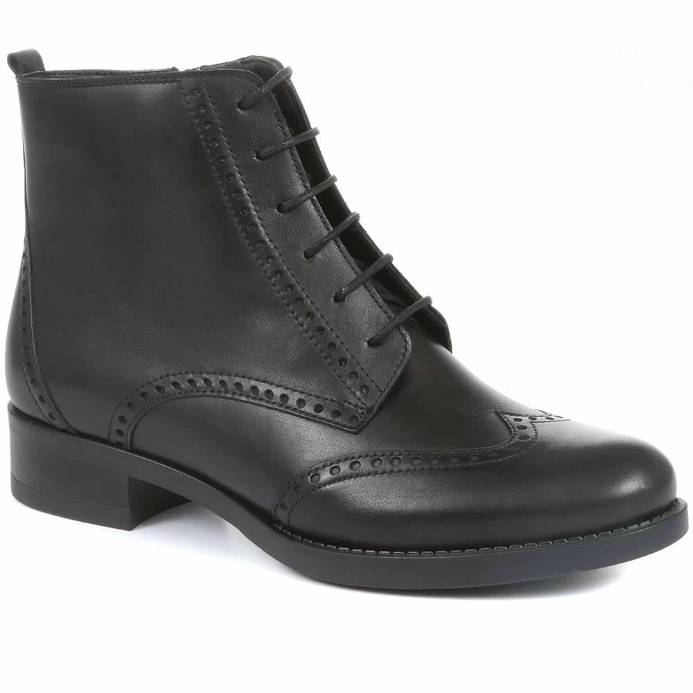 Bellissimo Women's Heeled Leather Zip Ankle Boots - BELITAR34013 / 320 423 / 320 423 10 Bellissimo Women's Heeled Leather Zip Ankle Boots - BELITAR34013 / 320 423 / 320 423