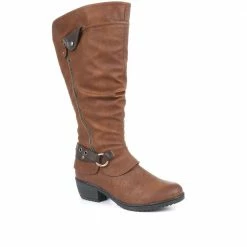 Pavers Slouch Boots With Extra Wide Calf - WBINS34187 / 320 780