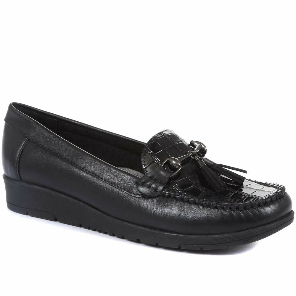 Pavers Shoes Wide Fit Classic Leather Moccasin - NAP28004 / 313 005 50 Pavers Shoes Wide Fit Classic Leather Moccasin - NAP28004 / 313 005