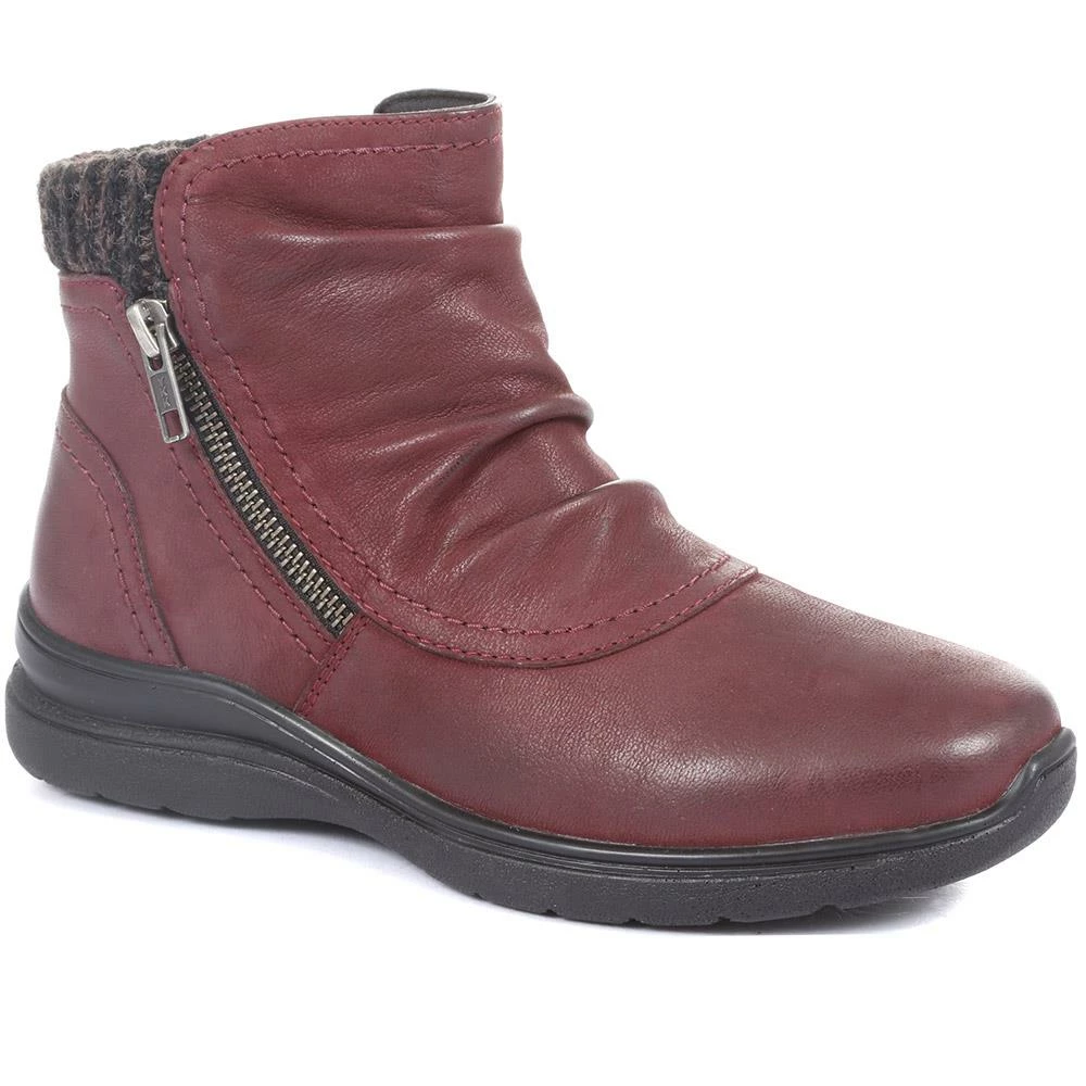 Pavers Wide Fit Leather Ankle Boot - KF34009 / 320 897 1 Pavers Wide Fit Leather Ankle Boot - KF34009 / 320 897