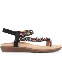Pavers Embellished Toe-Post Sandal - BAIZH31045 / 317 934 Sandals