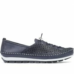 Pavers Wide Fit Casual Leather Pump - SIMIN31007 / 318 339 Flat