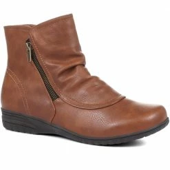 Pavers Wide Fit Zip-Up Ankle Boots - WBINS28053 / 313 539