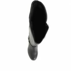 Pavers Knee High Boots With Extra Wide Calf - WBINS34169 / 320 707