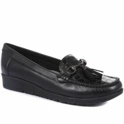 Pavers Shoes Wide Fit Classic Leather Moccasin - NAP28004 / 313 005