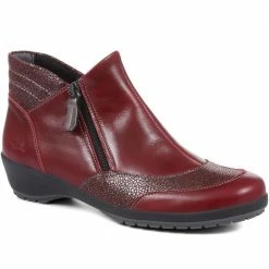 Fly Flot Dual-Zip Leather Ladies Ankle Boots - CAL32011 / 319 233 35 Fly Flot Dual-Zip Leather Ladies Ankle Boots - CAL32011 / 319 233