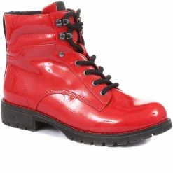 Pavers Boots Lace-Up High Shine Ankle Boot - JANSP34001 / 320 274