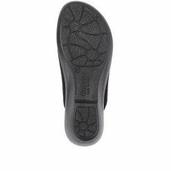 Fly Flot Wide Fit Embroidered Mule Slippers - FLY30008 / 315 802