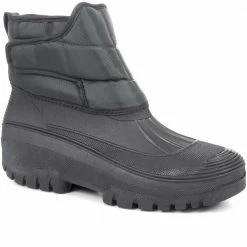 Pavers Men's Wide-Fit Black Snow Boots - FEI32005 / 319 400 / 319 400