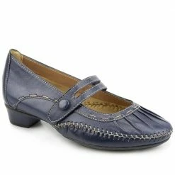 Pavers Leather Mary Jane With Stitch Detailing. - NAP1402 / 123 751