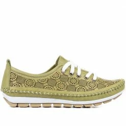 Pavers Wide Fit Leather-Lace Up Sneakers / 320 597 27 Pavers Wide Fit Leather-Lace Up Sneakers / 320 597