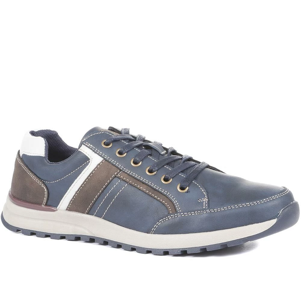 Pavers Men's Lace Up Navy Sneakers - CHANG34001 / 321 142 / 321 142 7 Pavers Men's Lace Up Navy Sneakers - CHANG34001 / 321 142 / 321 142