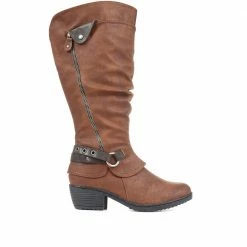 Pavers Slouch Boots With Extra Wide Calf - WBINS34187 / 320 780