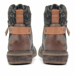 Pavers Knitted Cuff Ankle Boots - WBINS34123 / 320 510 48 Pavers Knitted Cuff Ankle Boots - WBINS34123 / 320 510