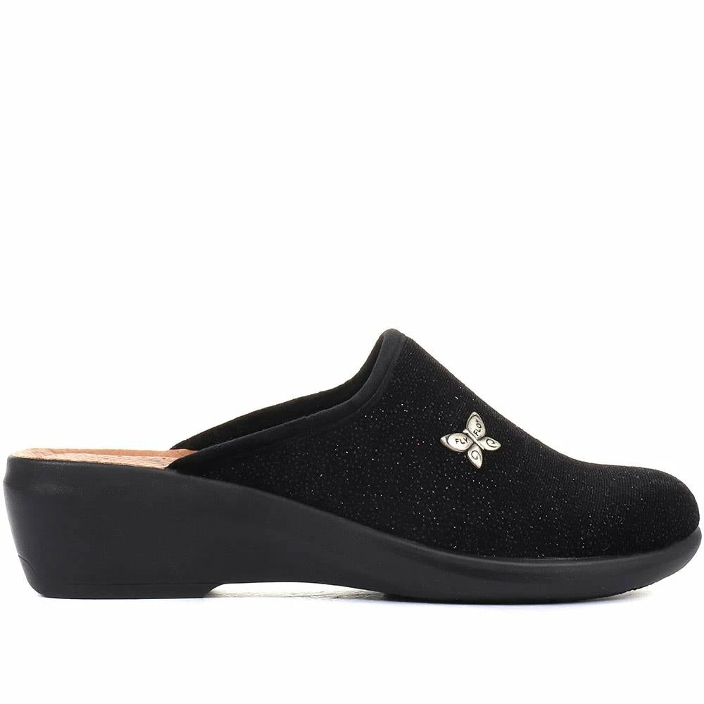 Fly Flot Wide Fit Mule Slipper - FLY34045 / 320 222 21 Fly Flot Wide Fit Mule Slipper - FLY34045 / 320 222