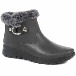 Fly Flot Faux Fur Topped Ankle Boot - FLY34023 / 320 216