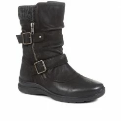 Pavers Wide Fit Leather Calf Boots - KF34011 / 320 898