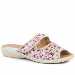 Pavers Ladies Adjustable Mule Slippers - ADA33003 / 319 754 Wide Fit