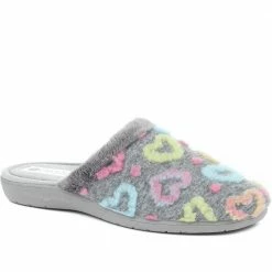 Pavers Colourful Heart Mule Slippers - FEVI32001 / 319 011 33 Pavers Colourful Heart Mule Slippers - FEVI32001 / 319 011