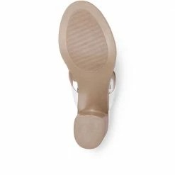 Kinloch Ladies White Leather Mule Tassel Sandals - LAPIN29509 / 314 932 / 314 932