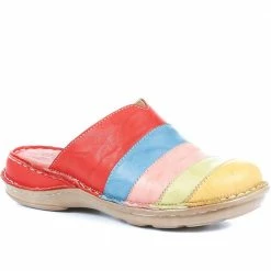 Pavers Leather Slip-On Clogs - CAY35017 / 322 038 Shoes